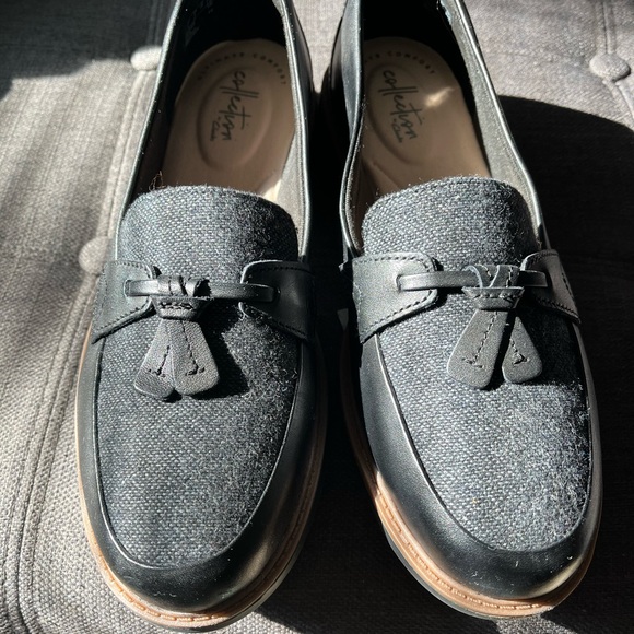 Women’s Clark loafers black US size 8 - Picture 2 of 6